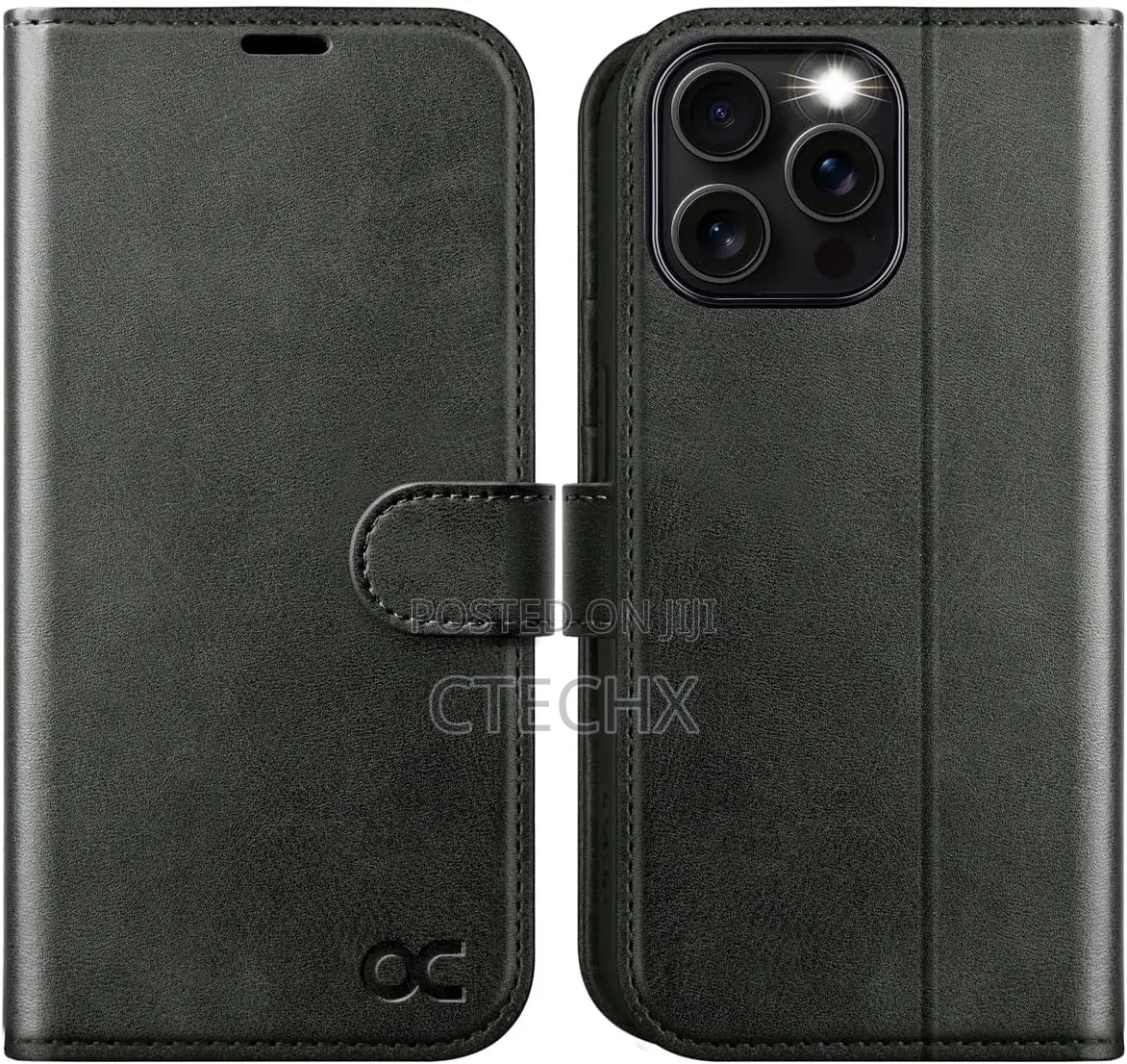 iPhone 16 Pro Max Case, Pu Leather Wallet, Magnetic Flip Folio Cover