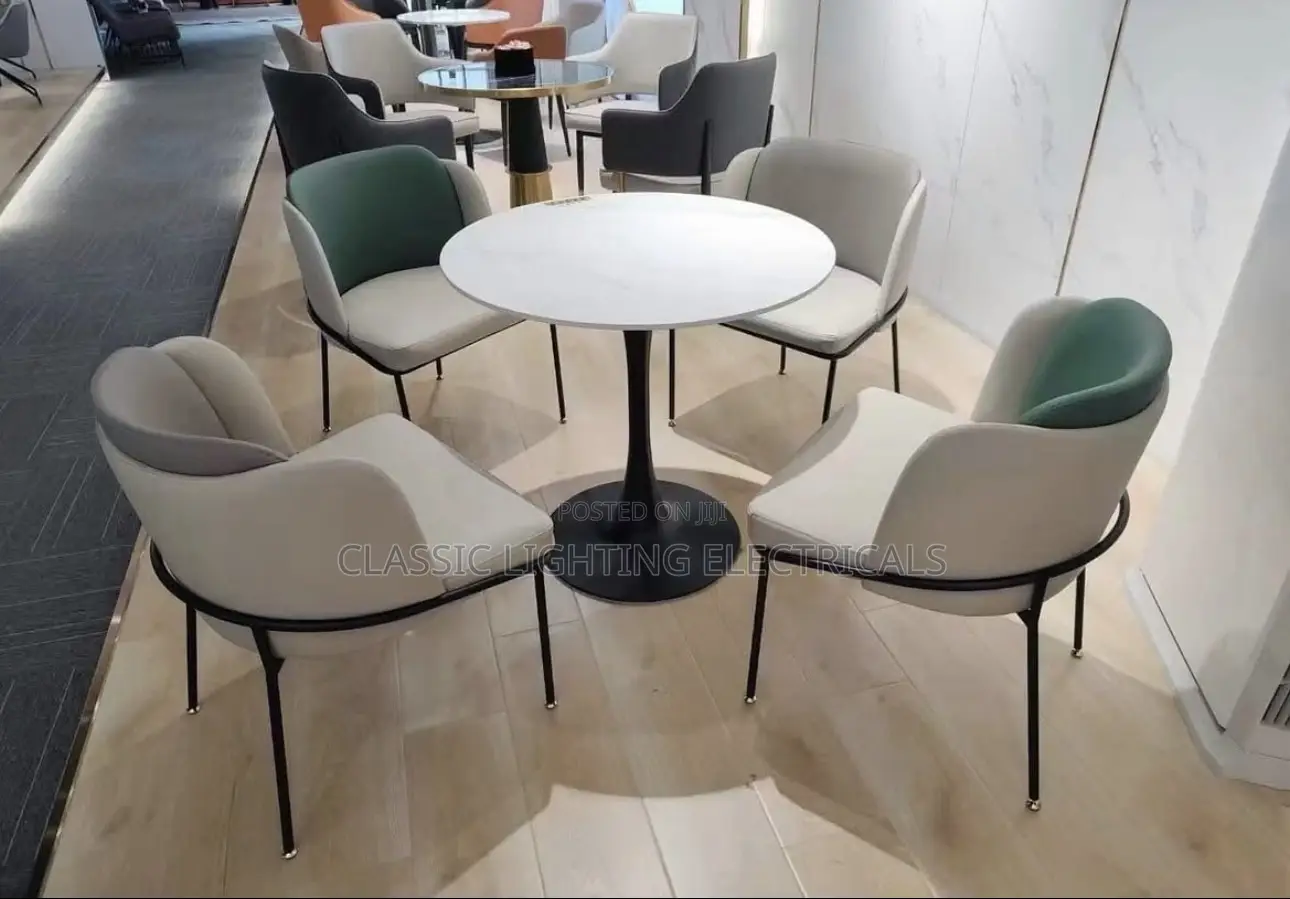 The Sales Department Negotiates 1 Table And 4 Chairs, Modern Table