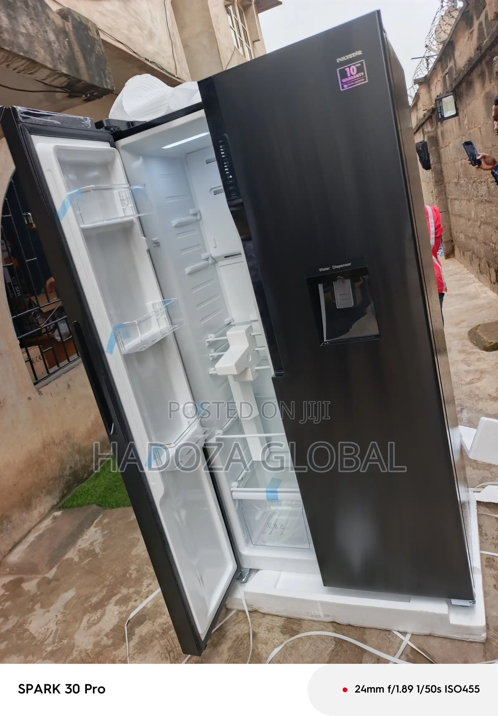 Pv-sbs777wd-inv 520l Polystar Side-by-side Fridge
