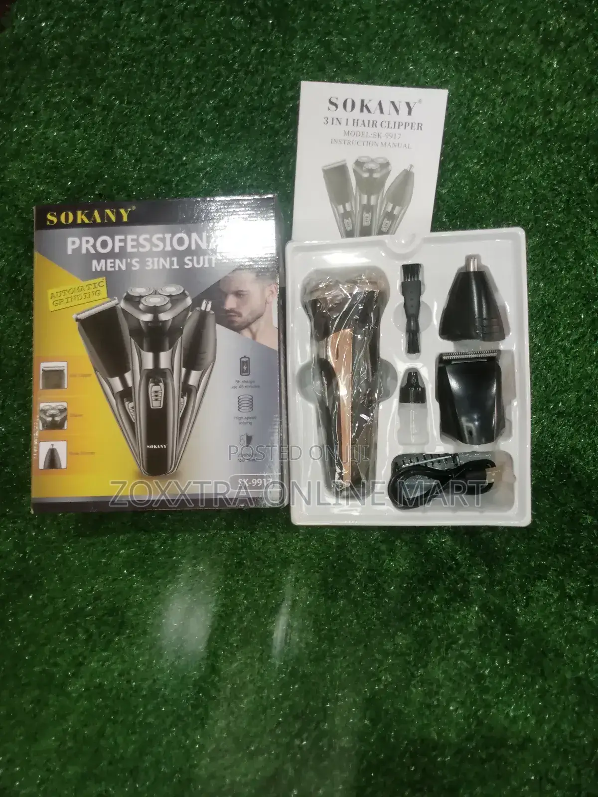 Sokany Men's Grooming Kit, Hair Clipper, Shaver, Nose Trimmer