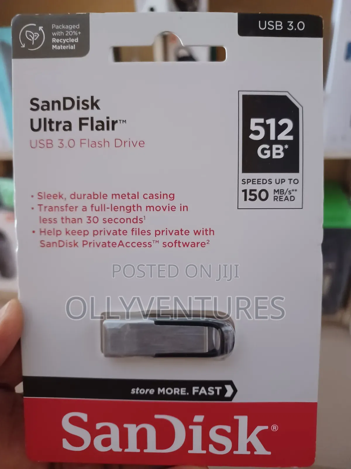 Sandisk Ultra Flair Usb 3.0 Flash Drive 512gb