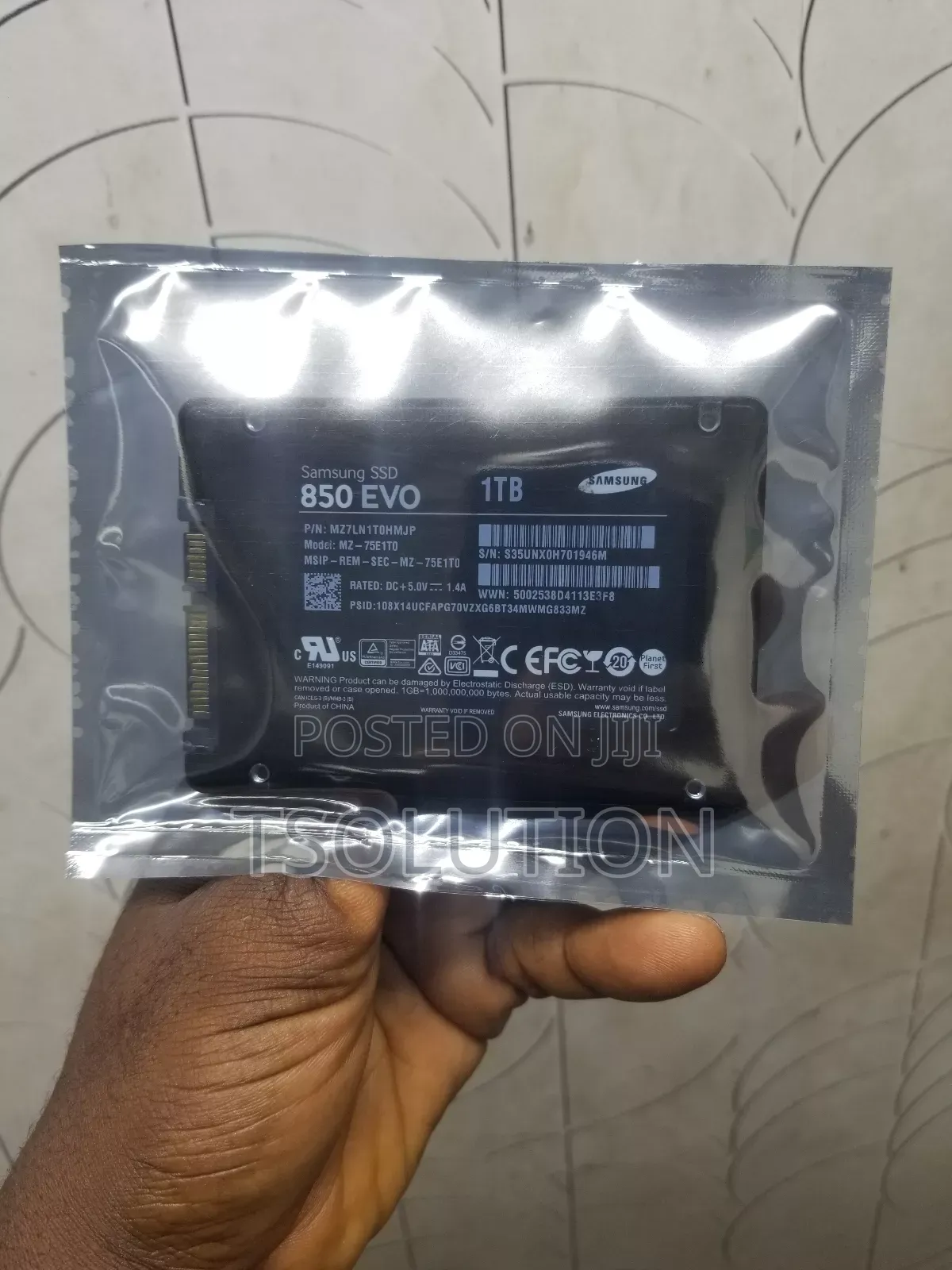 1tb Solid State Drive.