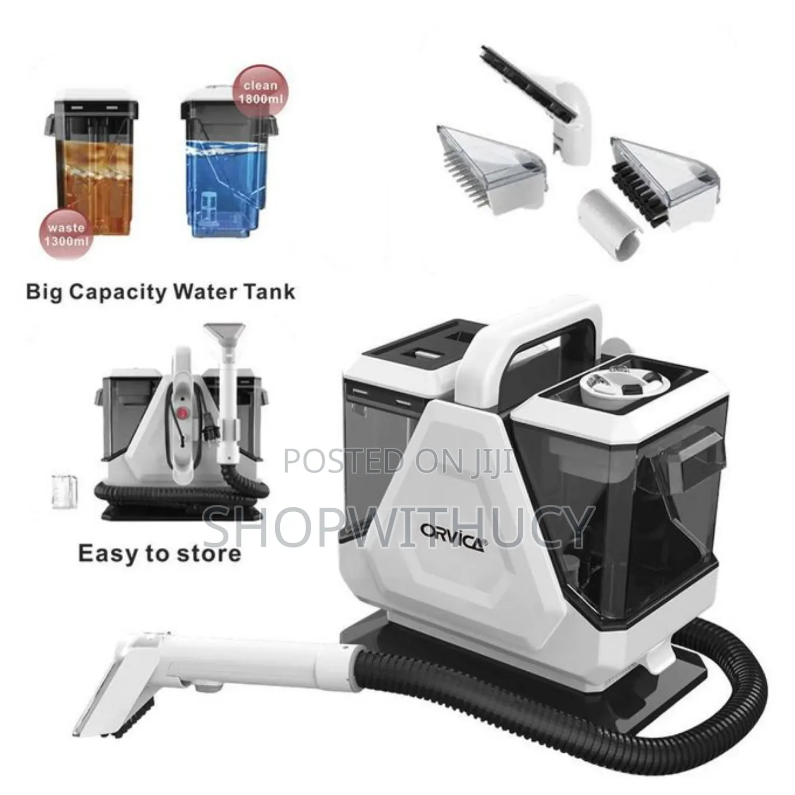 Orvica Dual Use Wet Dry 5 in 1 Portable Carpet/Sofa Cleaner.