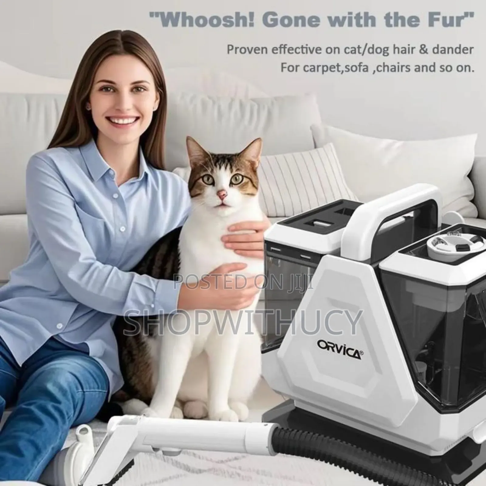 Orvica Dual Use Wet Dry 5 in 1 Portable Carpet/Sofa Cleaner.