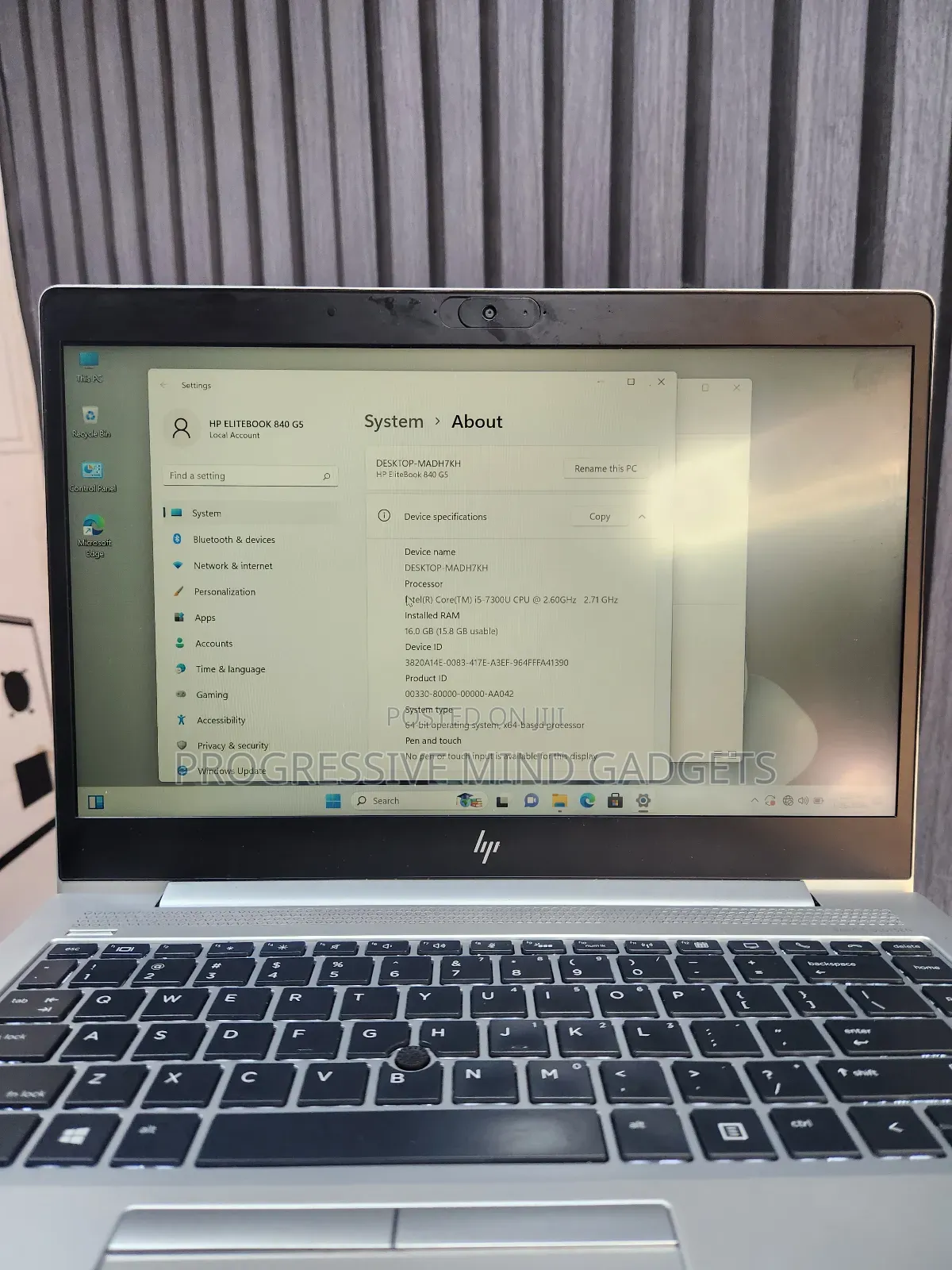 Laptop HP EliteBook 840 G5 8GB Intel Core i5 SSD 256GB