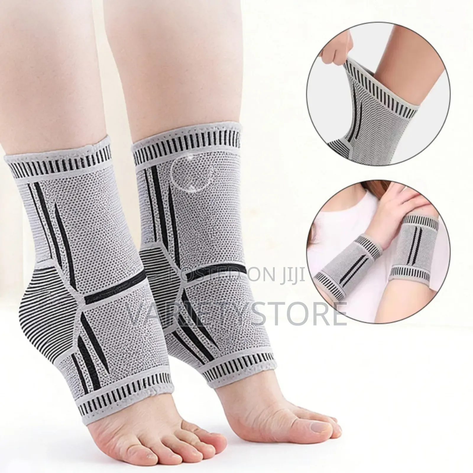 1 Pair Winter Graphene Self-Heating Sports Ankle Braces