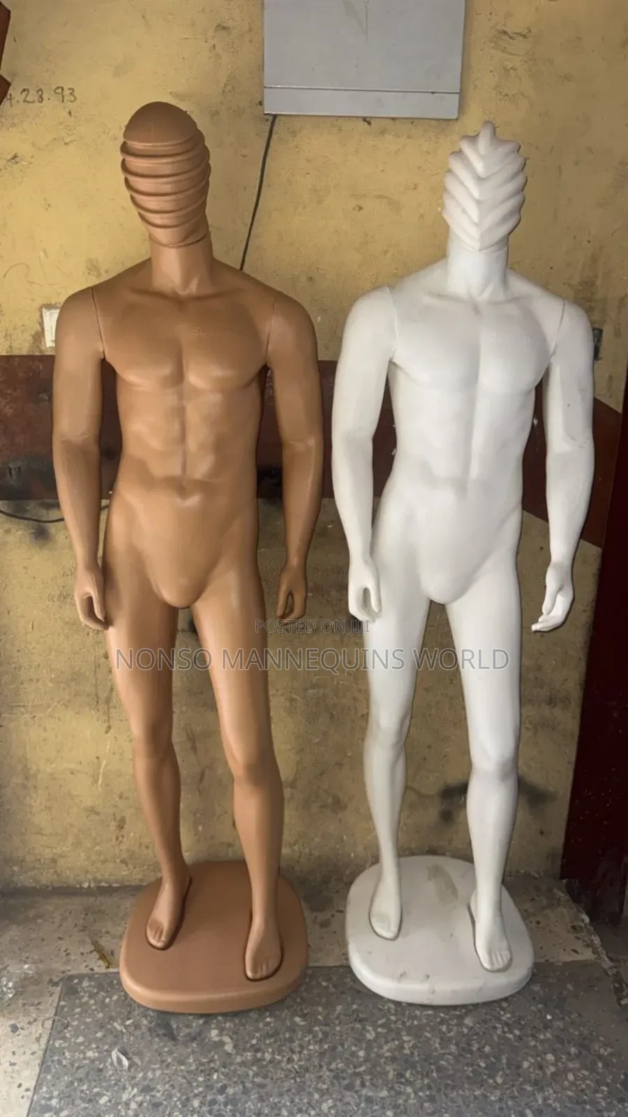 Brand New Male Spider Head Plastic Full Man Mannequin