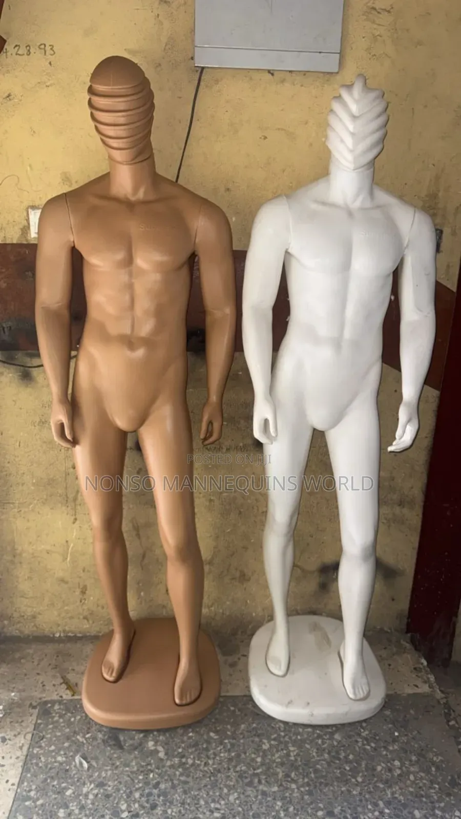 Brand New Male Spider Head Plastic Full Man Mannequin