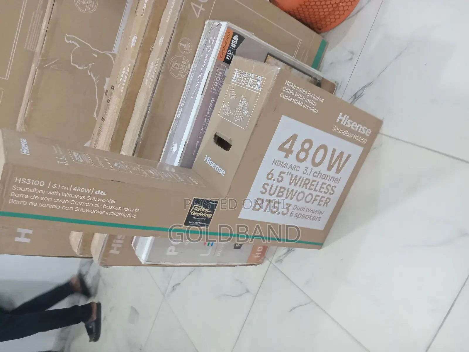 Hisense 480w Tv Soundbar Speaker