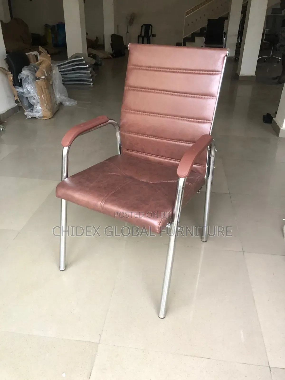 Office Leather Visitors Chairs