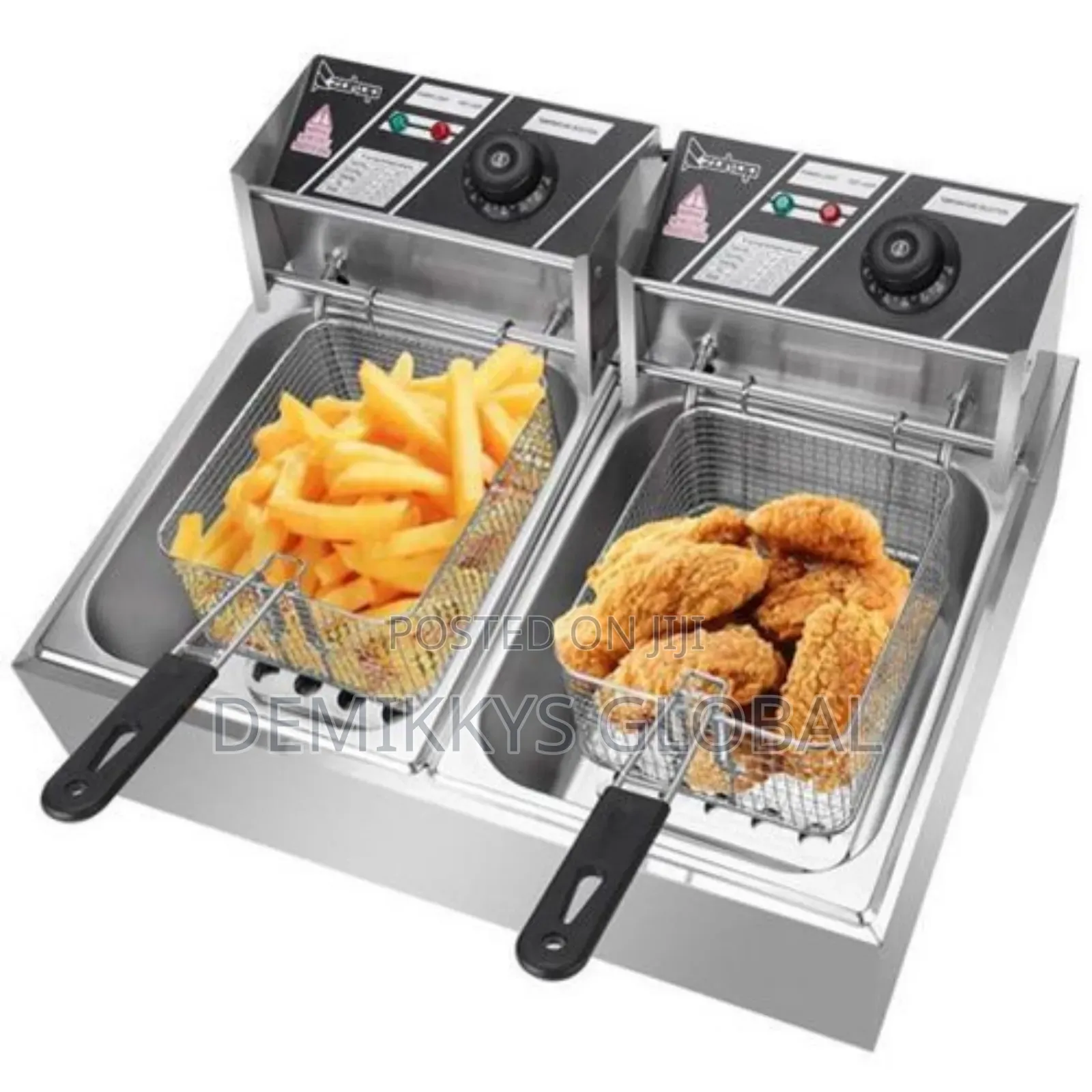 Nima Double Tank Deep Fryer 12l