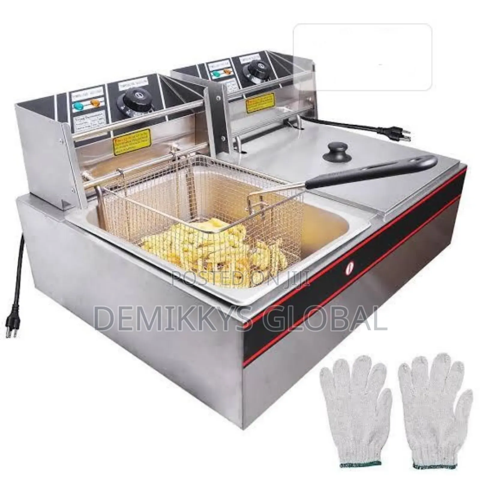 Nima Double Tank Deep Fryer 12l