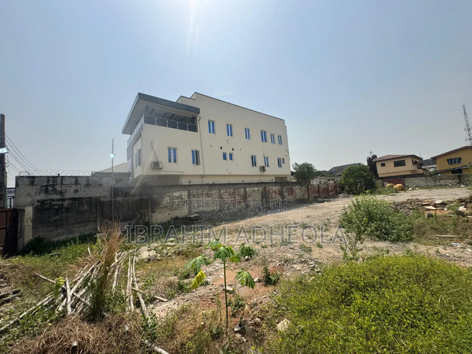 An Empty Land Measuring 1574sqm,In a Secured Close Within the Estate