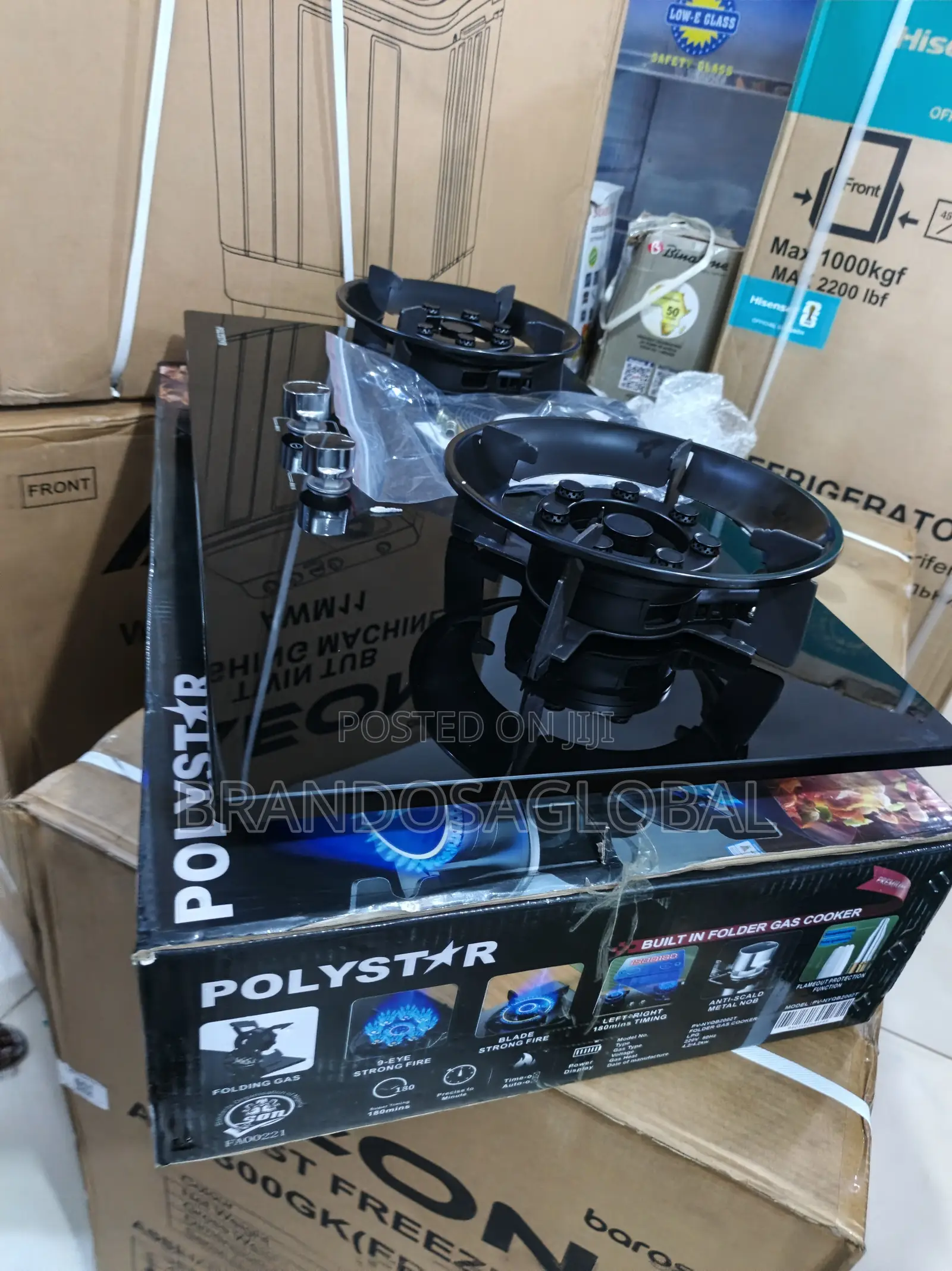 Polystar Built-in Foldable Gas Hob for Modern Kitchens [Pv-Nyqb2002t