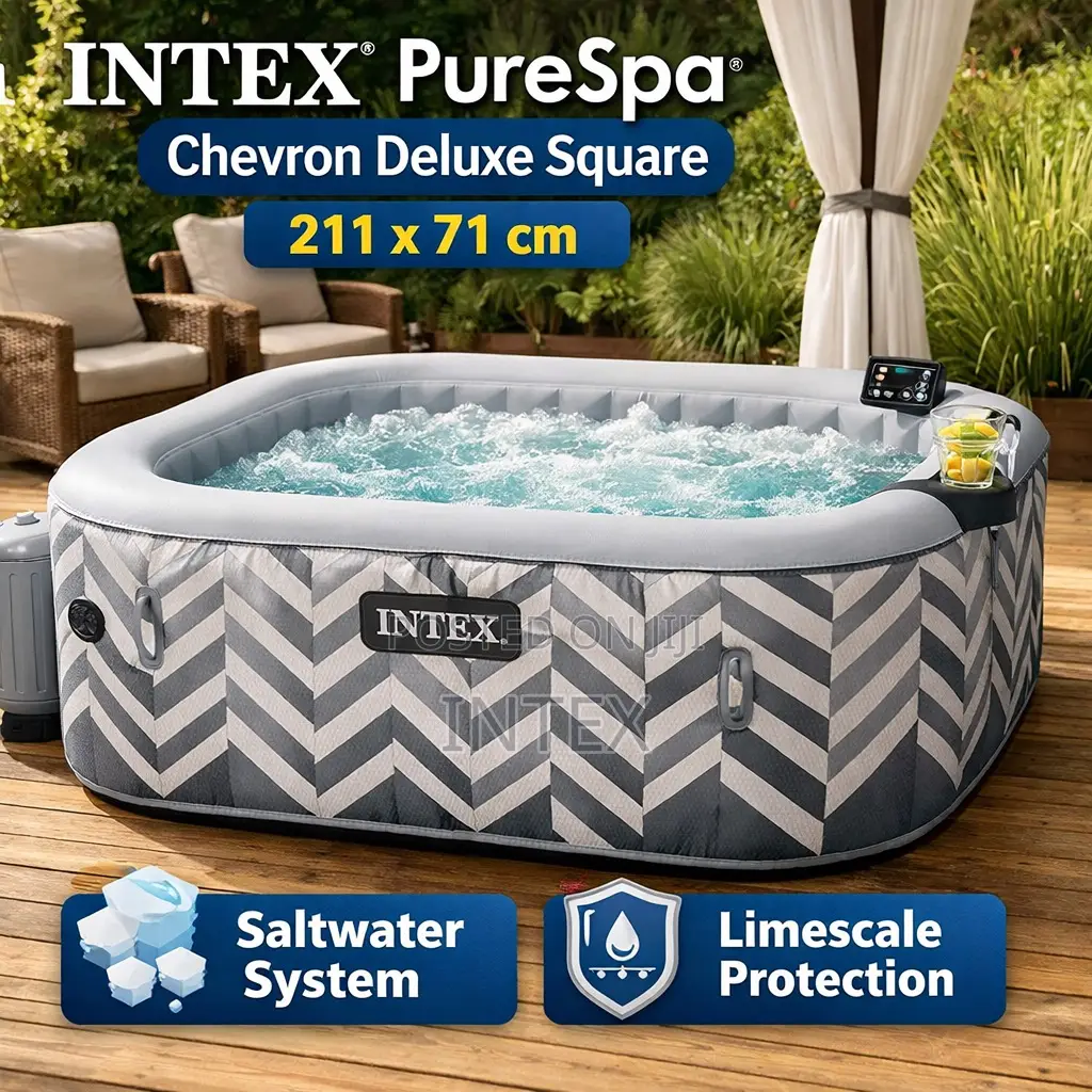 Intex Purespa Chevron Deluxe Square ⧄ 211 X 71 Cm