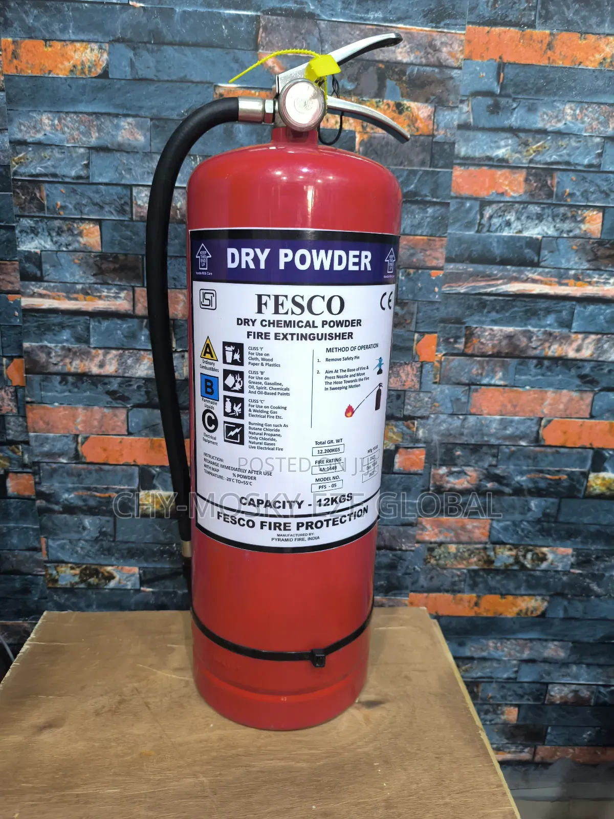 12kg Dry Powder Fire Extinguisher