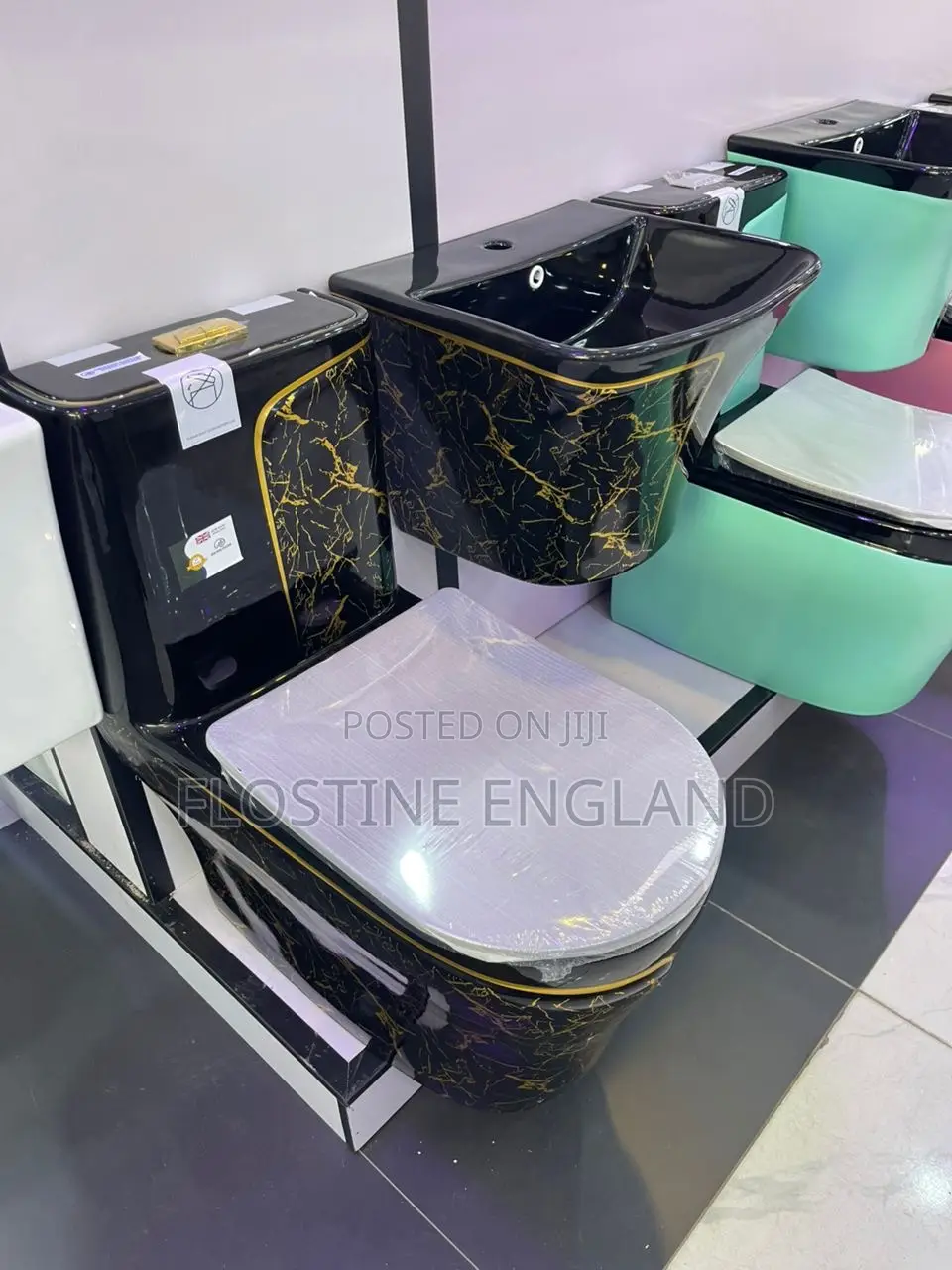 Black Gold Toilet Seat