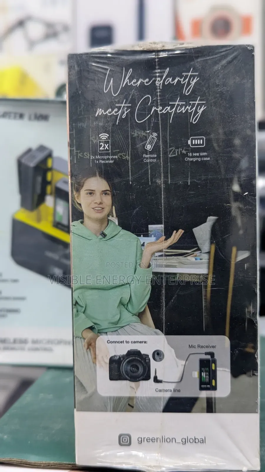 Green Lion Wireless Microphone With Remote Control