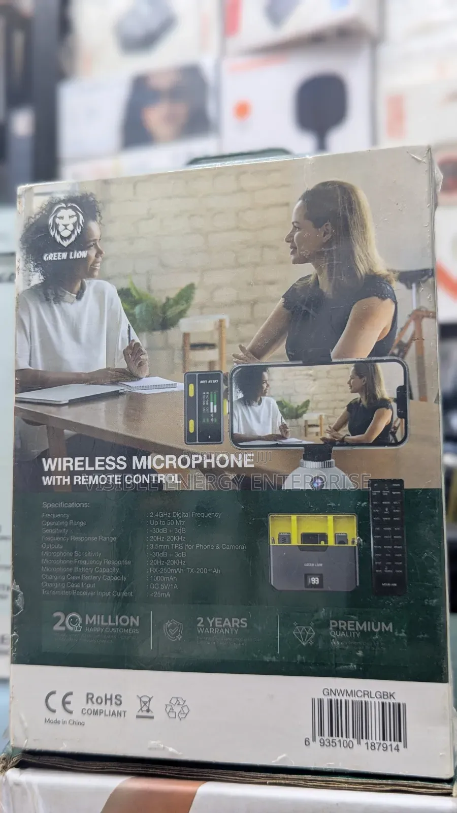 Green Lion Wireless Microphone With Remote Control
