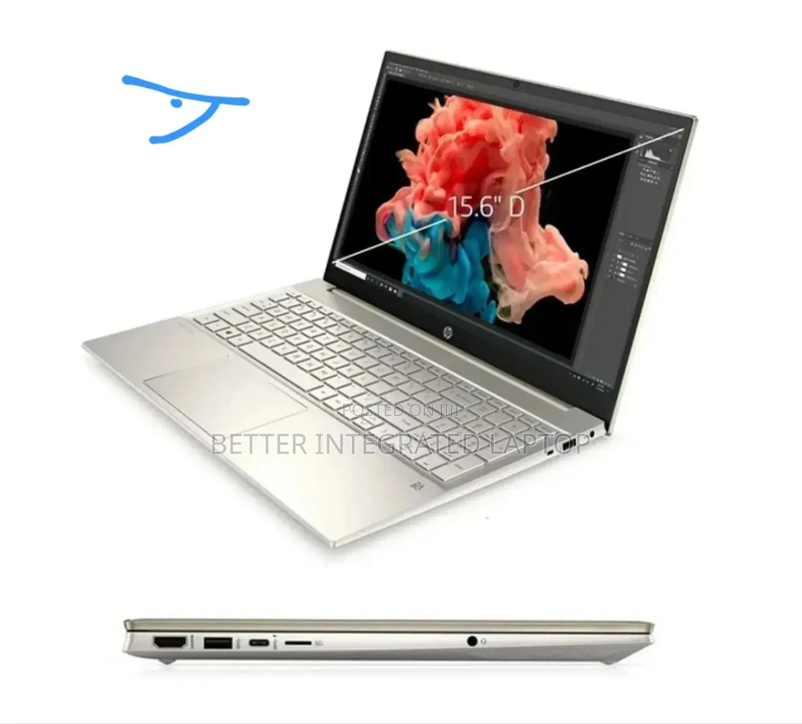 New Laptop HP Pavilion 15-Eh0050wm 8GB Intel Core I5 SSD 512GB