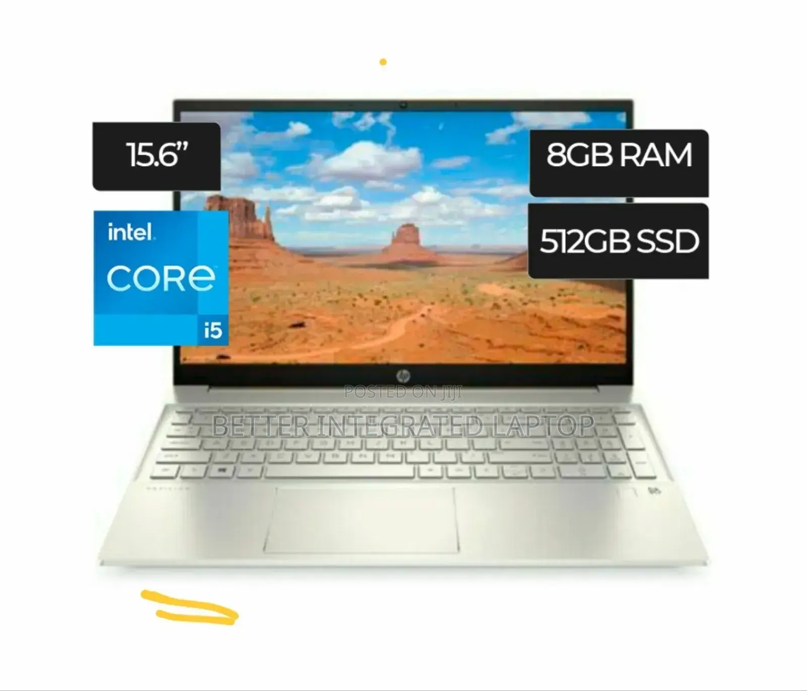 New Laptop HP Pavilion 15-Eh0050wm 8GB Intel Core I5 SSD 512GB