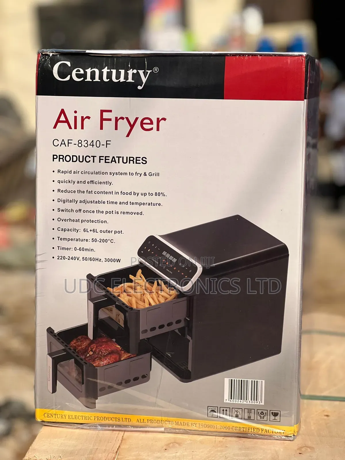 Brand New Century Air Fryer (Double Windows)
