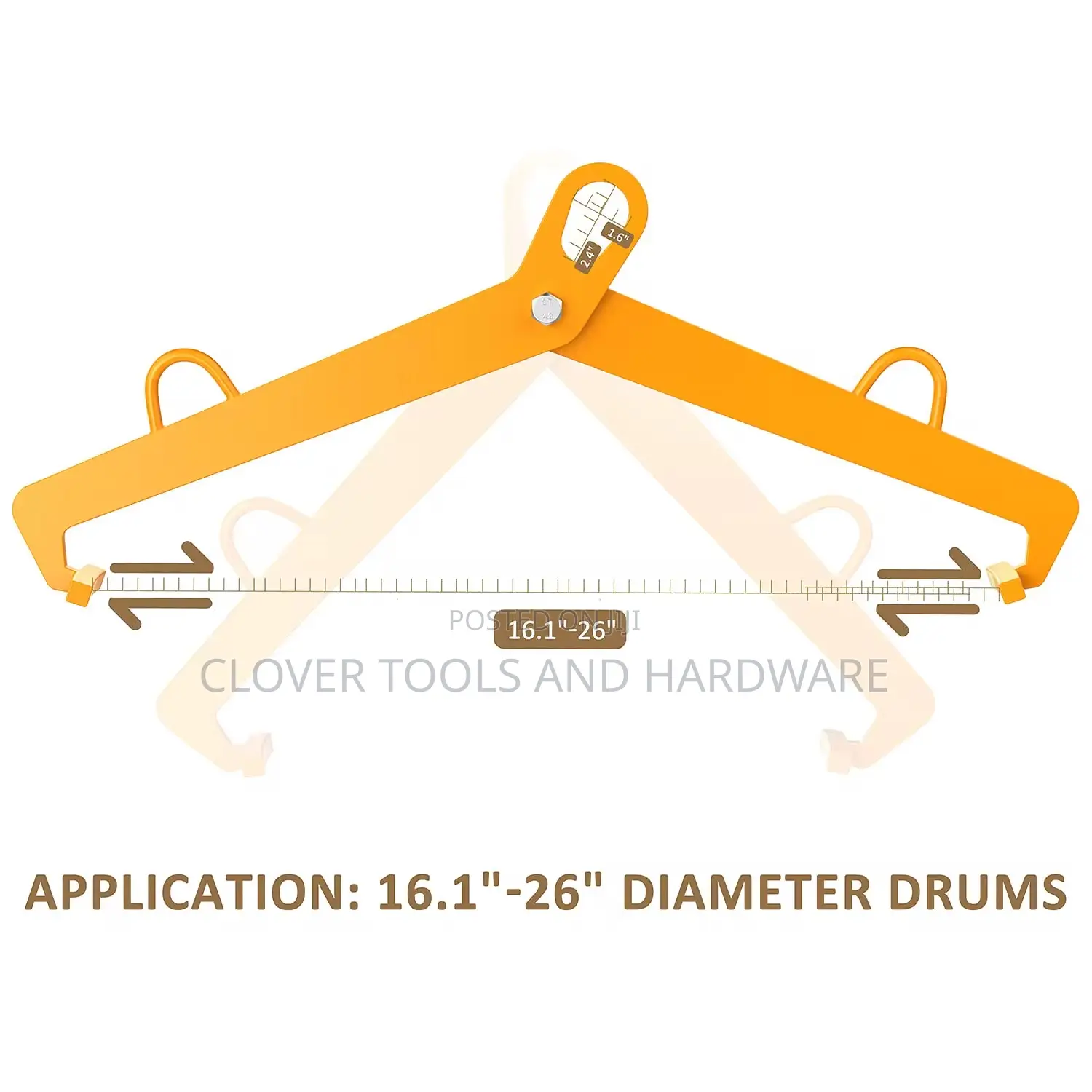 Vestil VDC-1000 Vertical Drum Clamp / Drum Lifter