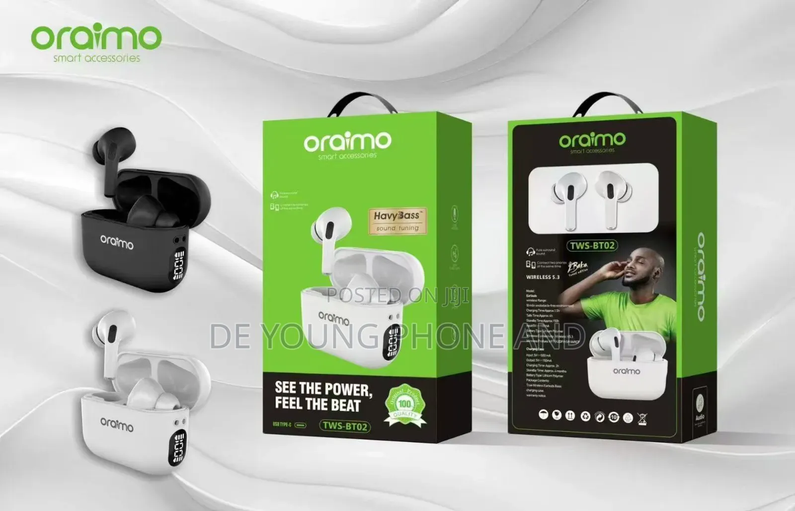 Oraimo Wireless Stereo Earbuds TWS-Bt02