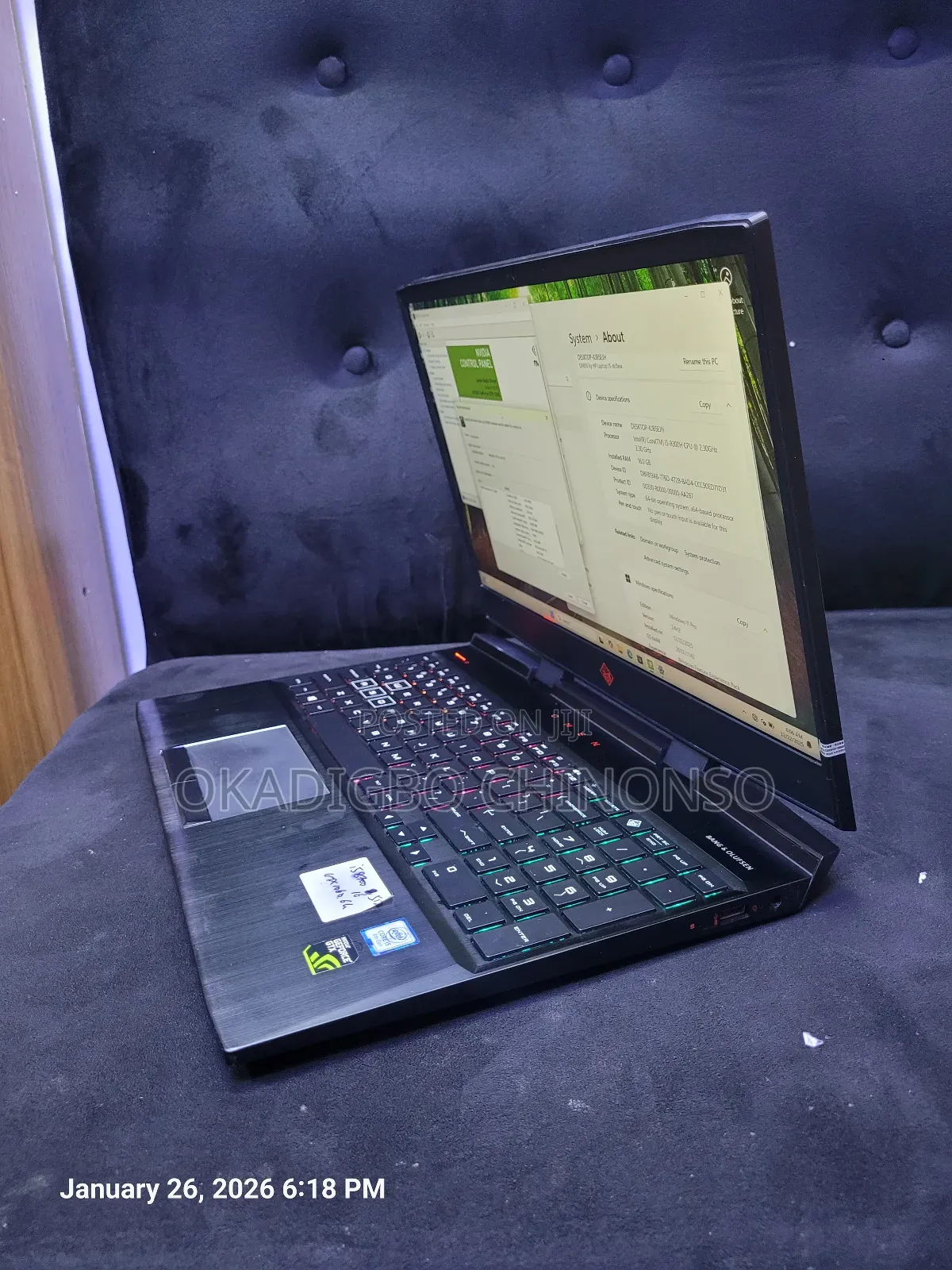 Laptop HP Omen 15 16GB Intel Core I5 SSD 512GB