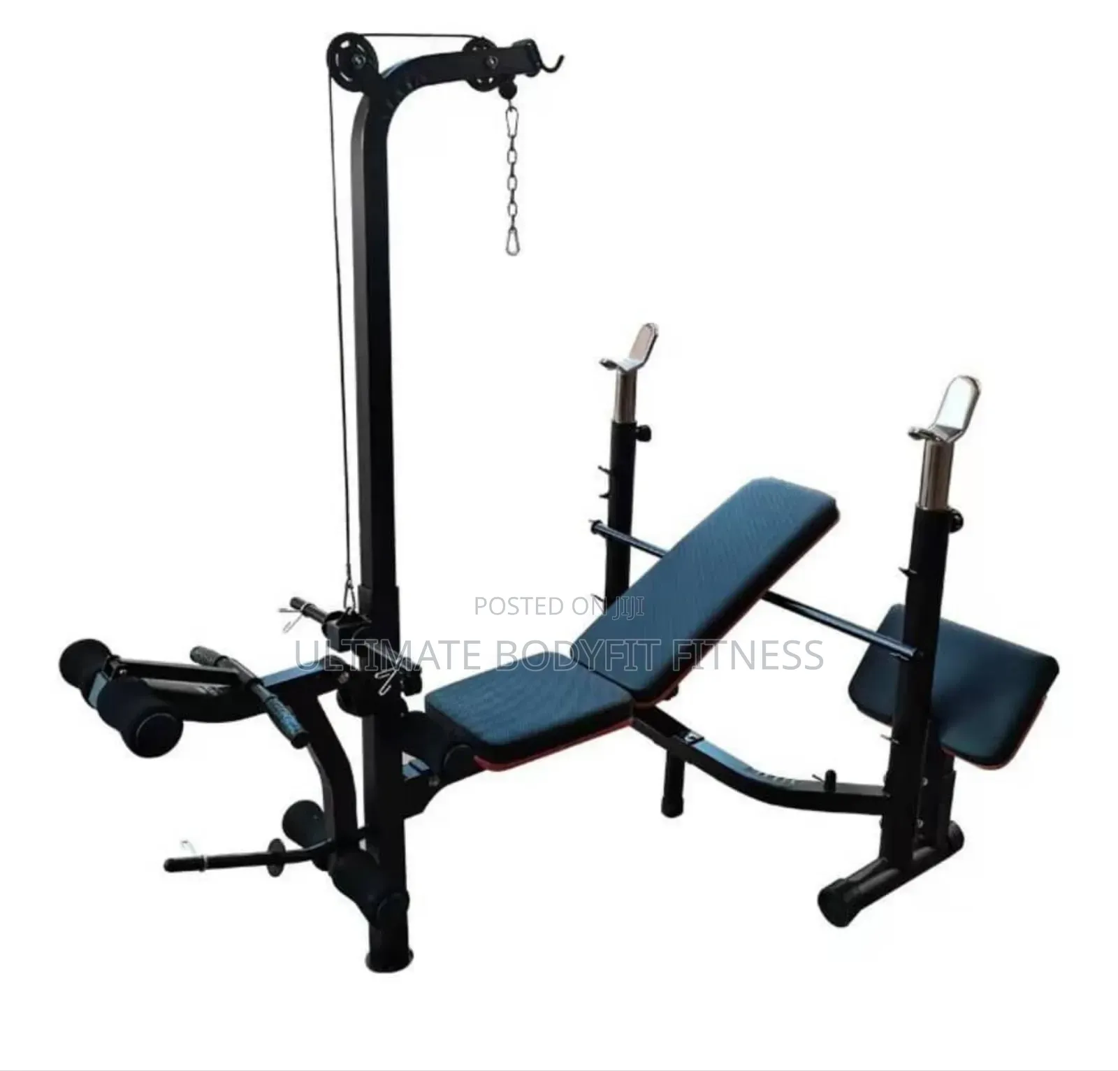 Brand New Semi Commercial Adjustable Bench With Lat Pull Down