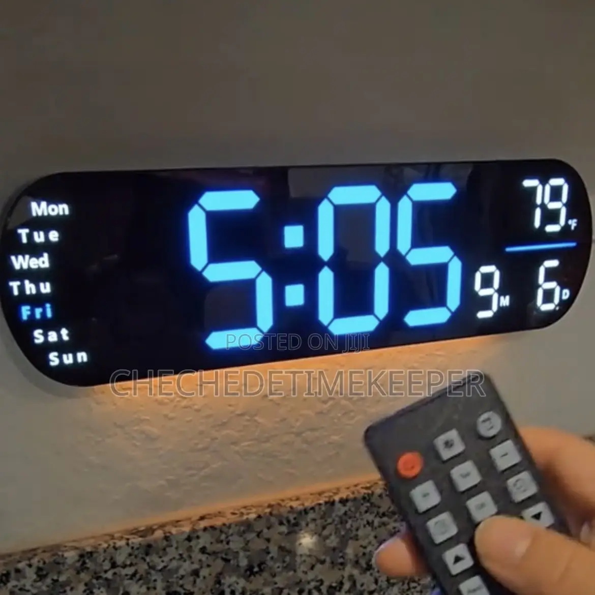 Led Display Ambience Wall Clock