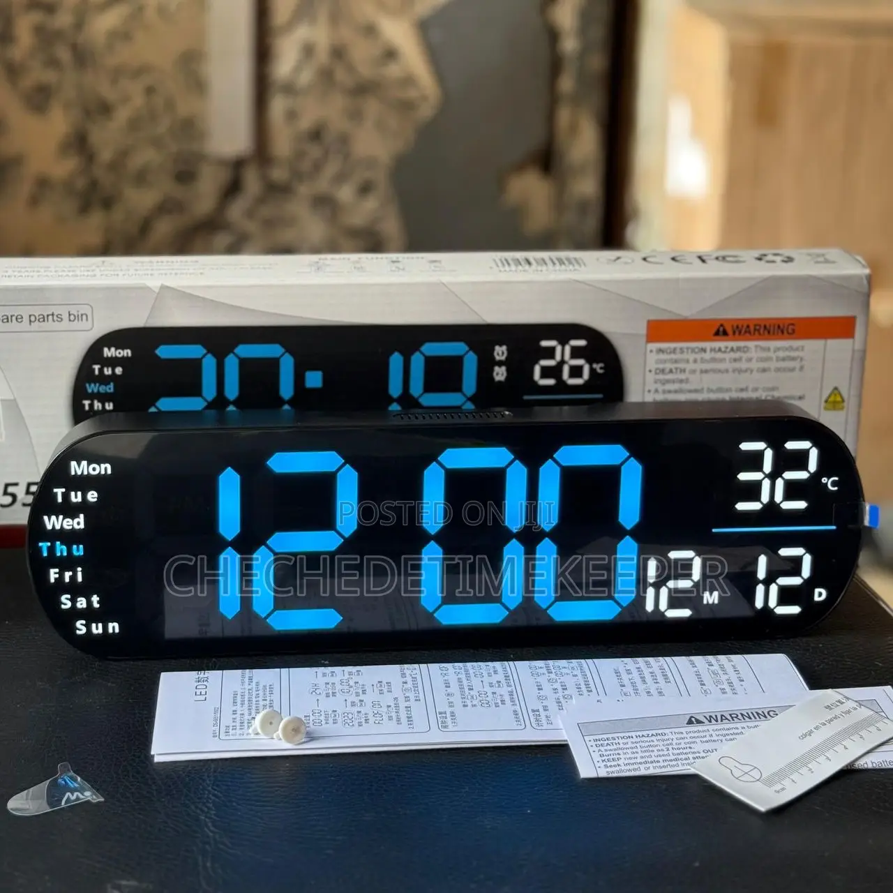 Led Display Ambience Wall Clock