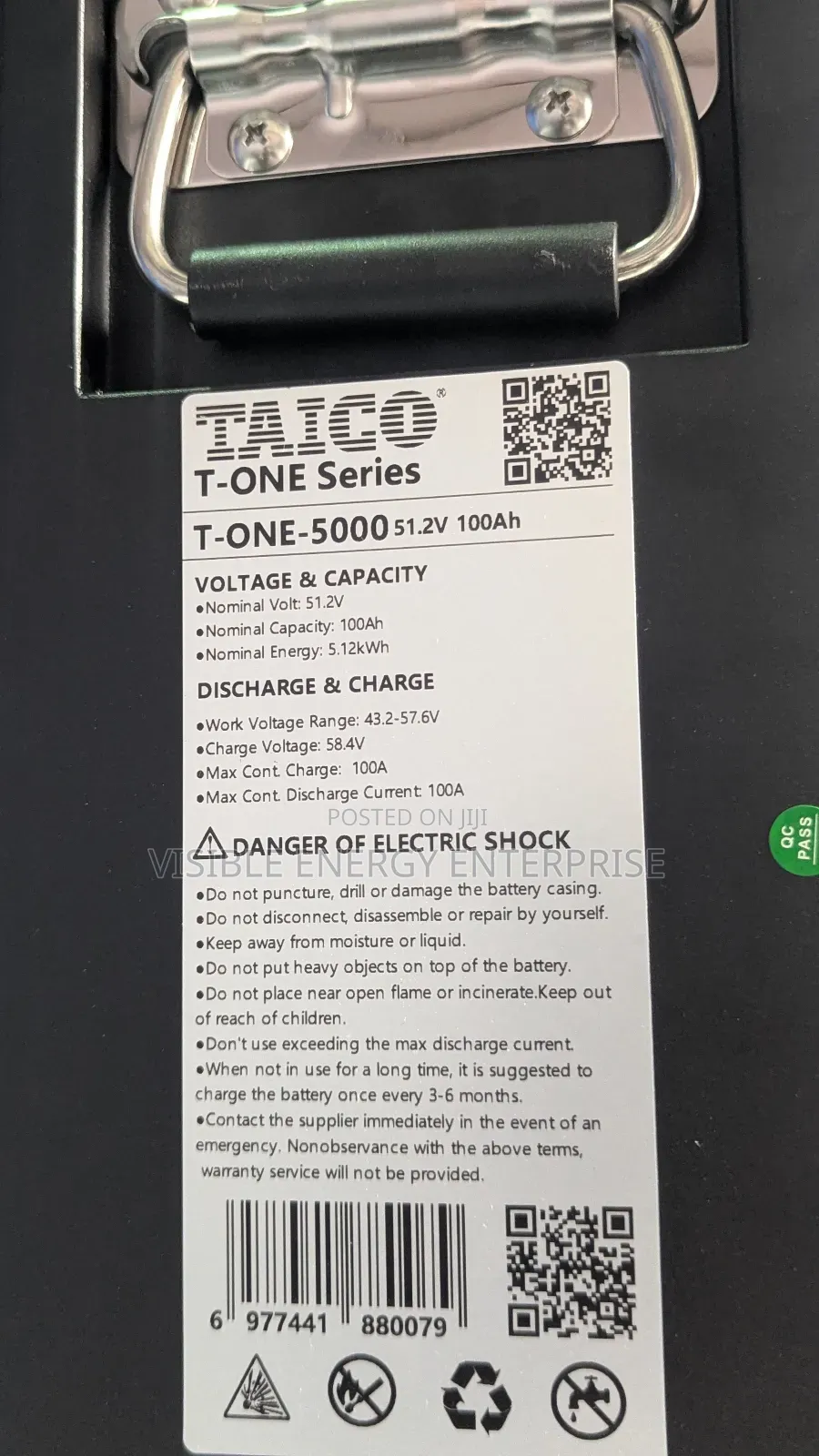 Taico 5kwh 51.2v Lithium Battery