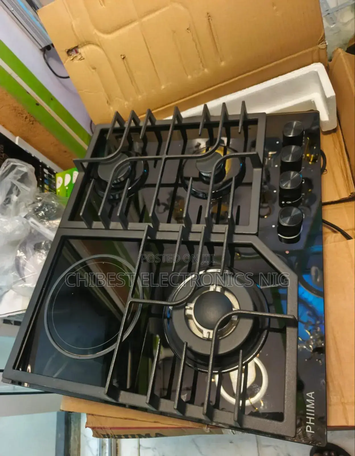 Original Phiima Built-in 3+1 Gas Electric Cooker Hob 60cm Automatic