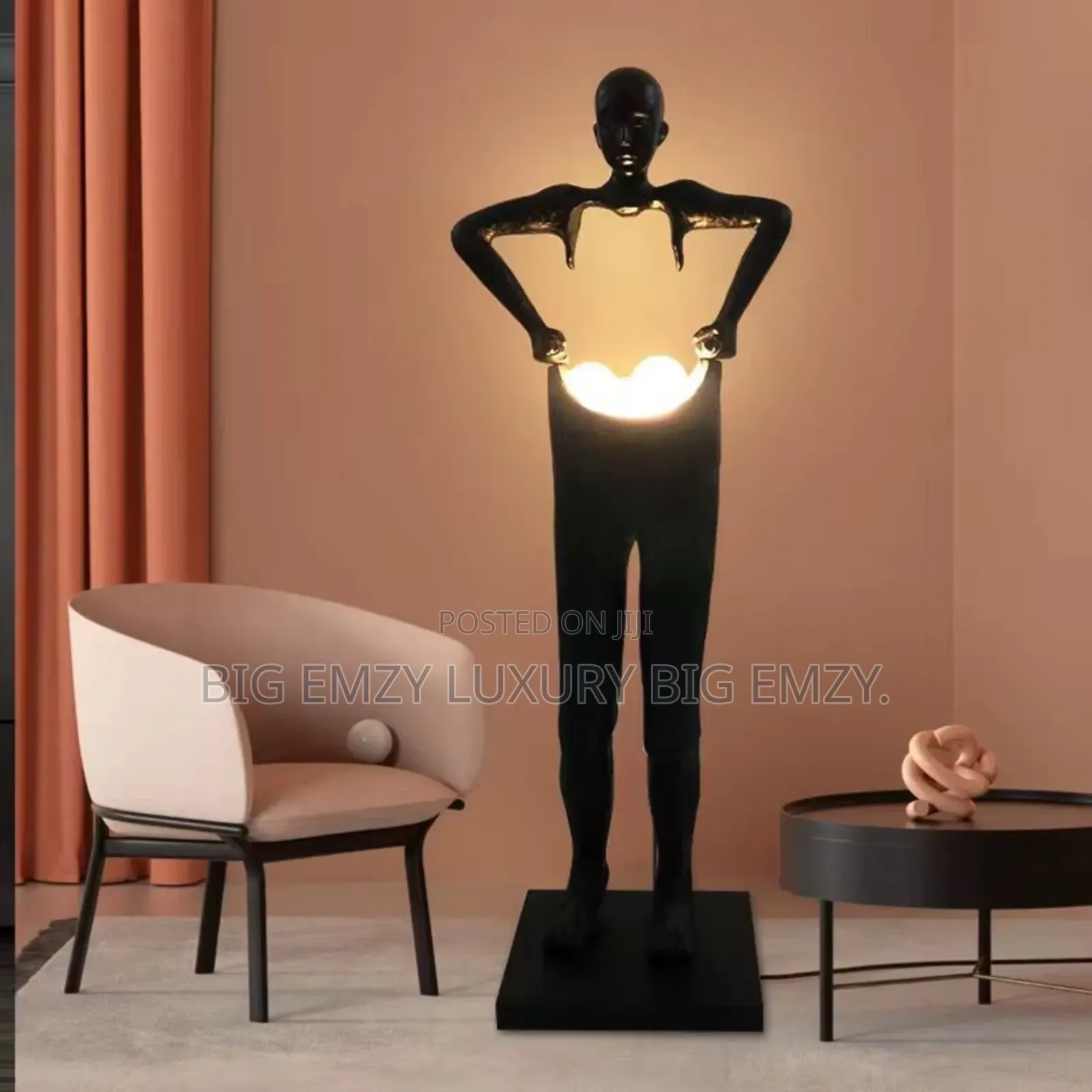 Led Modern Sculpture Floor Lamp .
