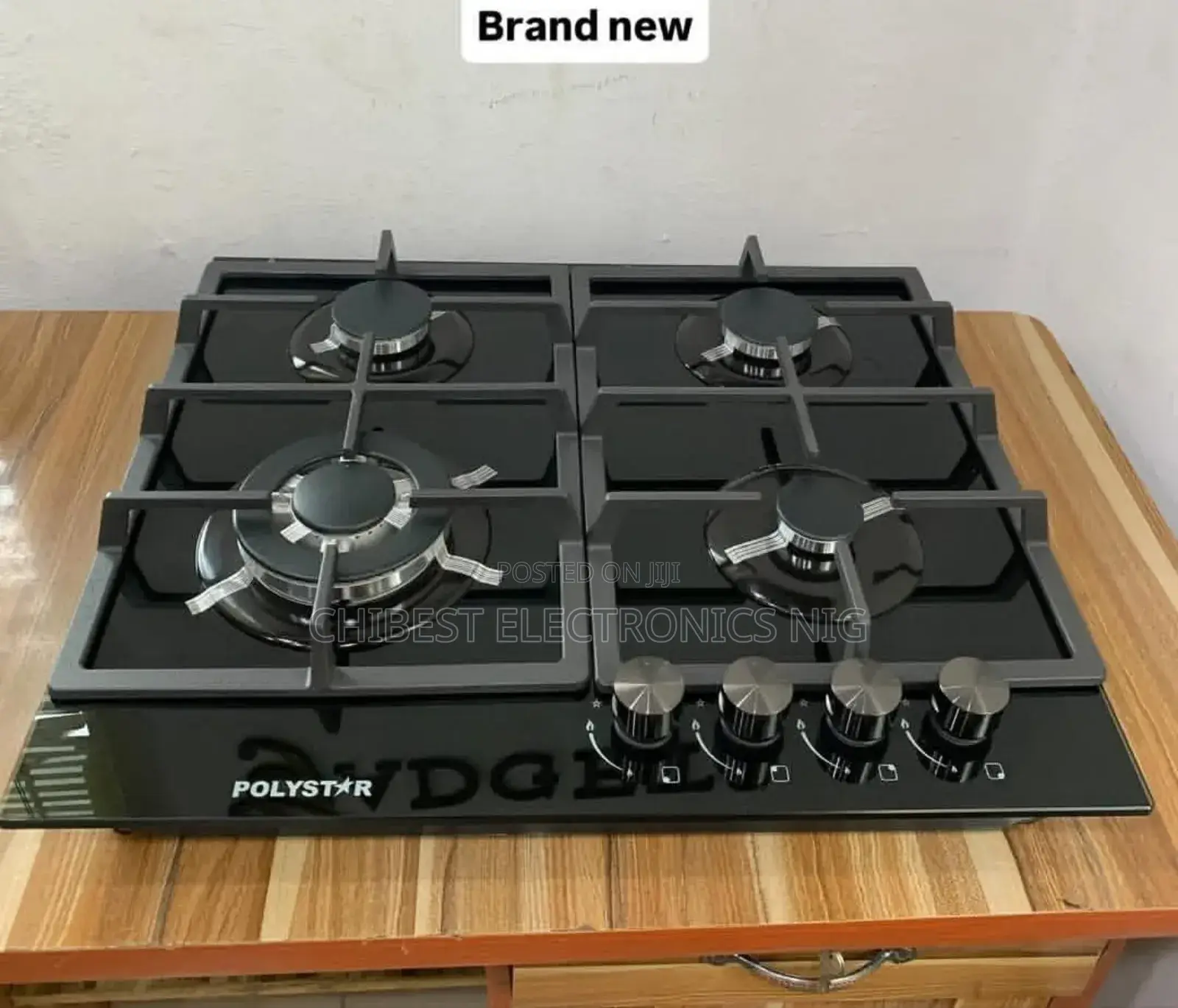 Original Quality Polystar Inbuilt 4 Burners Gas Cooker Hob Automatic
