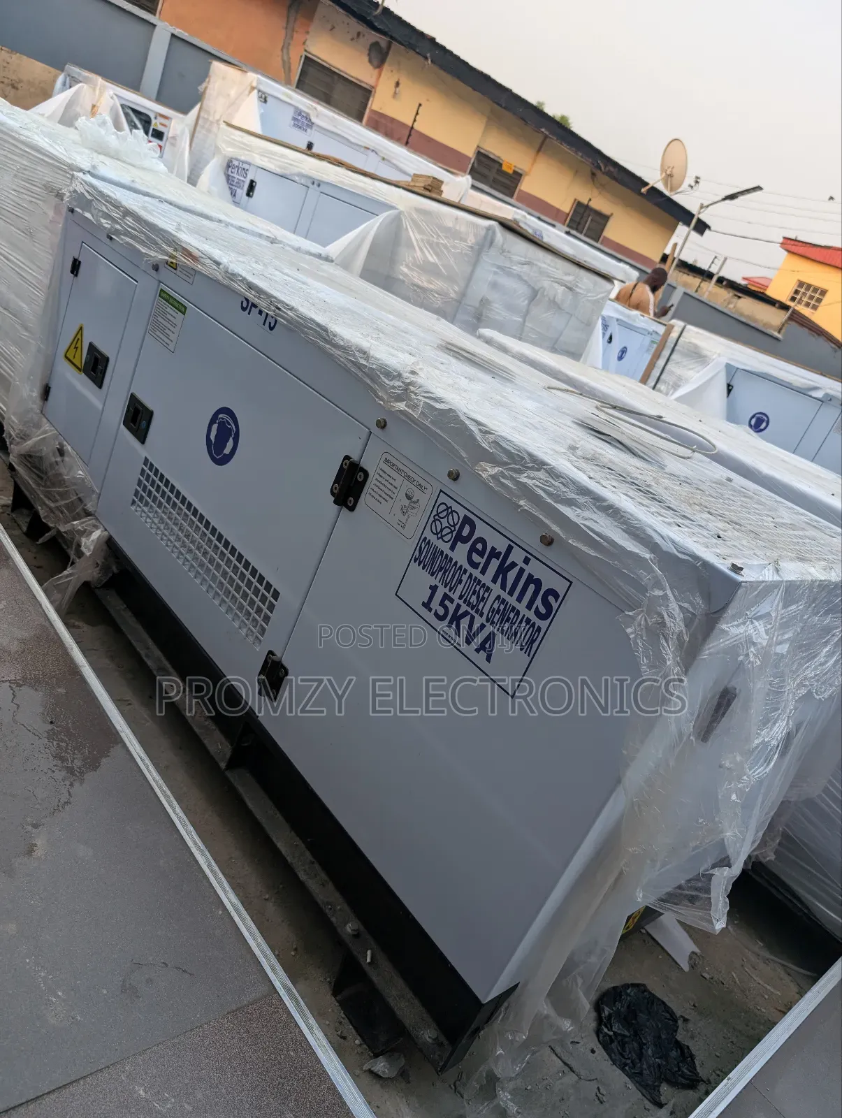 15kva Brand New Perkins Diesel Soundproof Generator 2years Wty