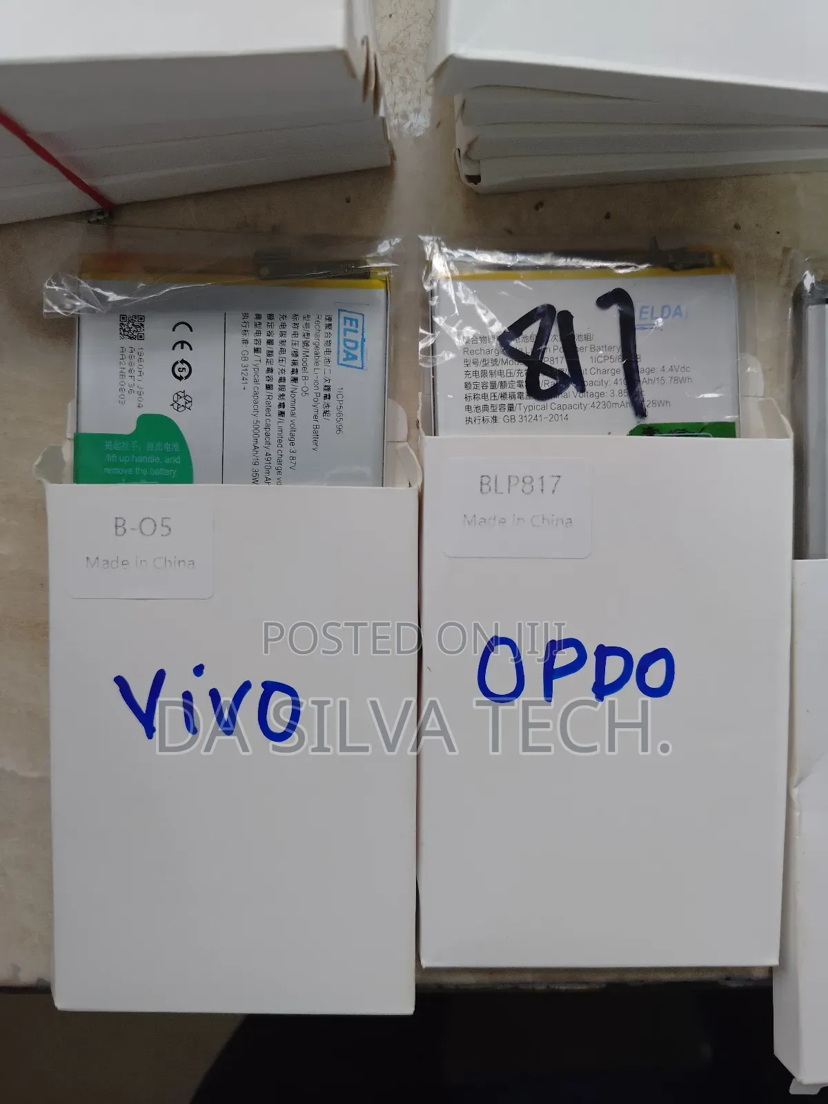 Oppo, Vivo, Redmi, Samsung Original Batteries