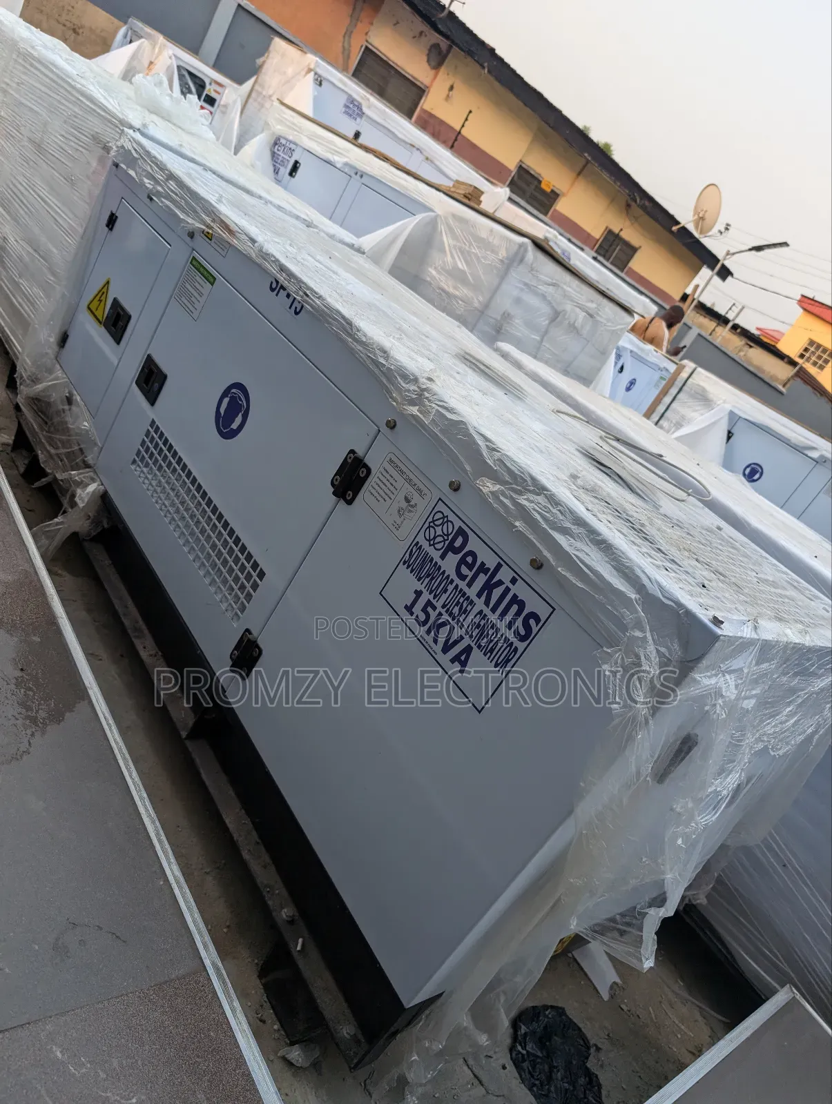 Brand New 15kva Perkins Diesel Soundproof Generator 2years Wty