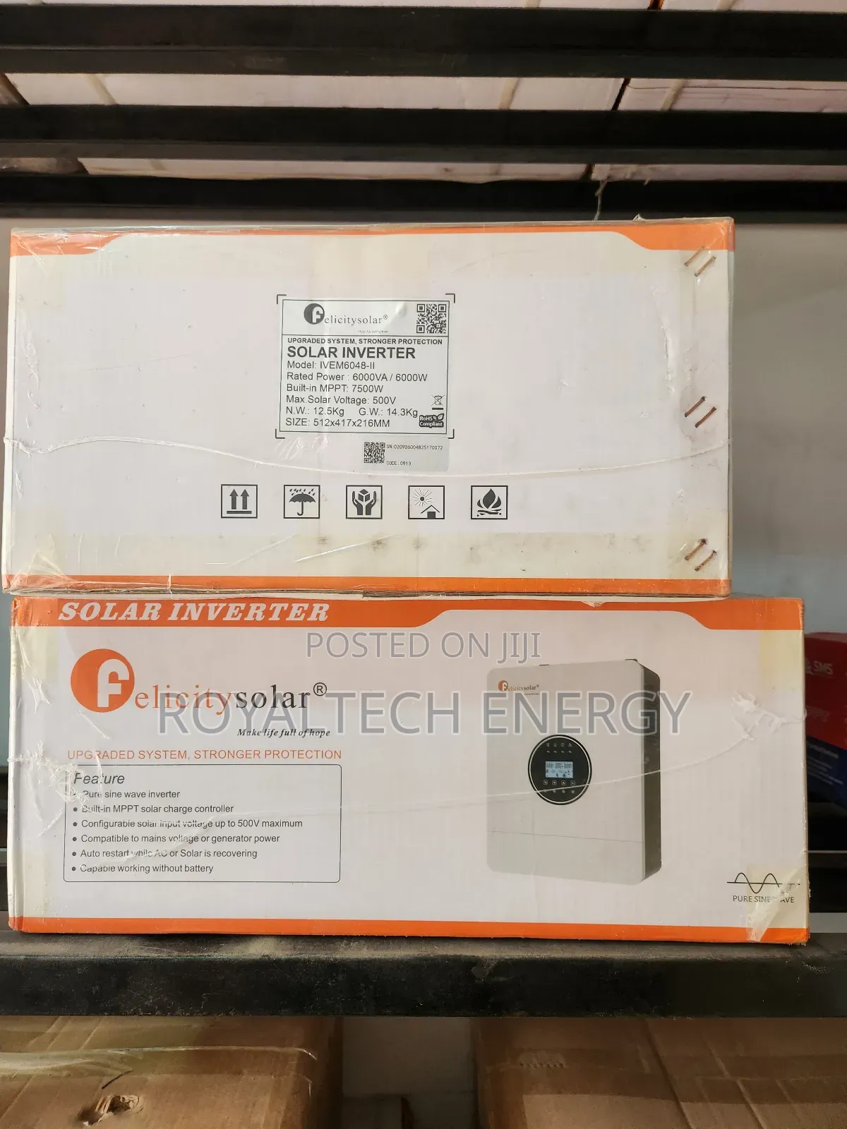 Felicity 6kva Hybrid Solar Inverter Available With 48v