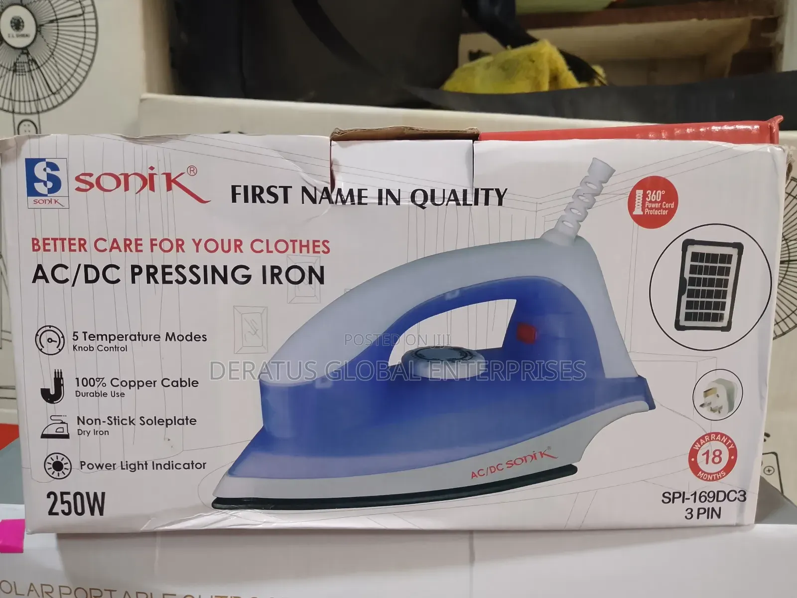 Iron With Low Power Consumption 250w