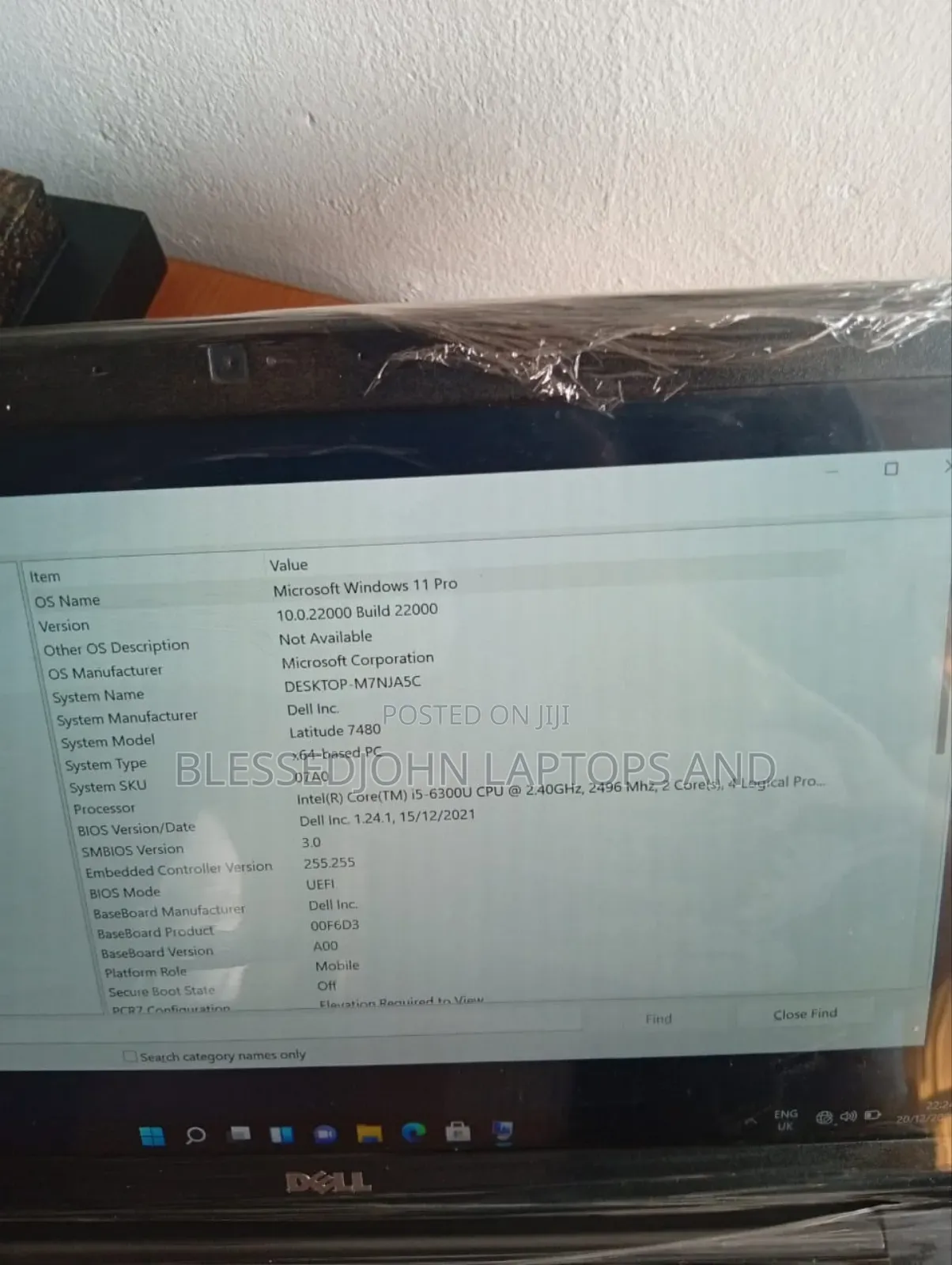 Laptop Dell Latitude 7480 8GB Intel Core I5 SSD 256GB