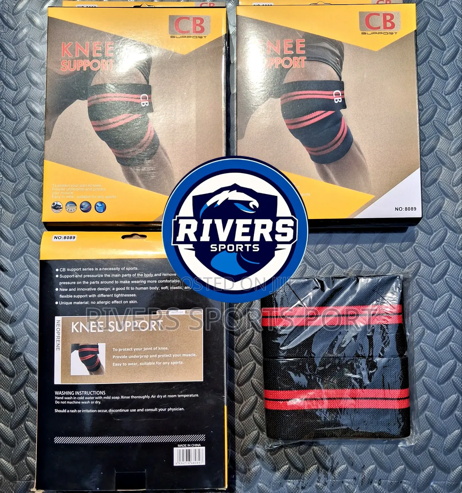 200cm 2 Piece Knee Support Wraps for Weightlifting Squat