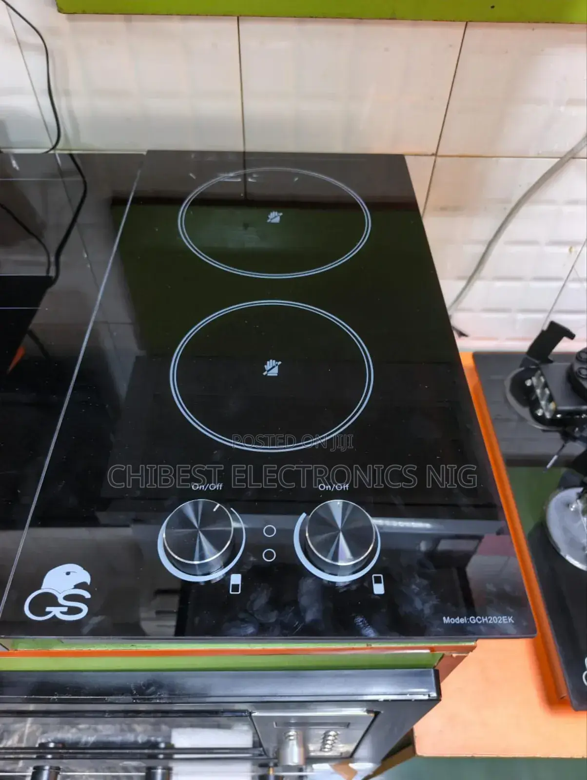 Original Gs Luxury Built-in 2 Burners Electric Cooker Hob Copper