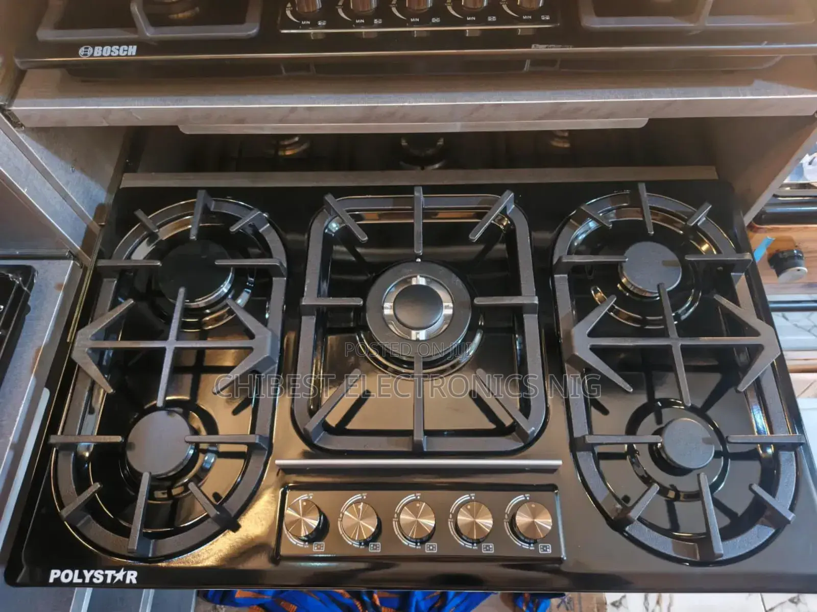 Original High Quality Polystar Luxury Built-in 5 Burners Gas Cooker
