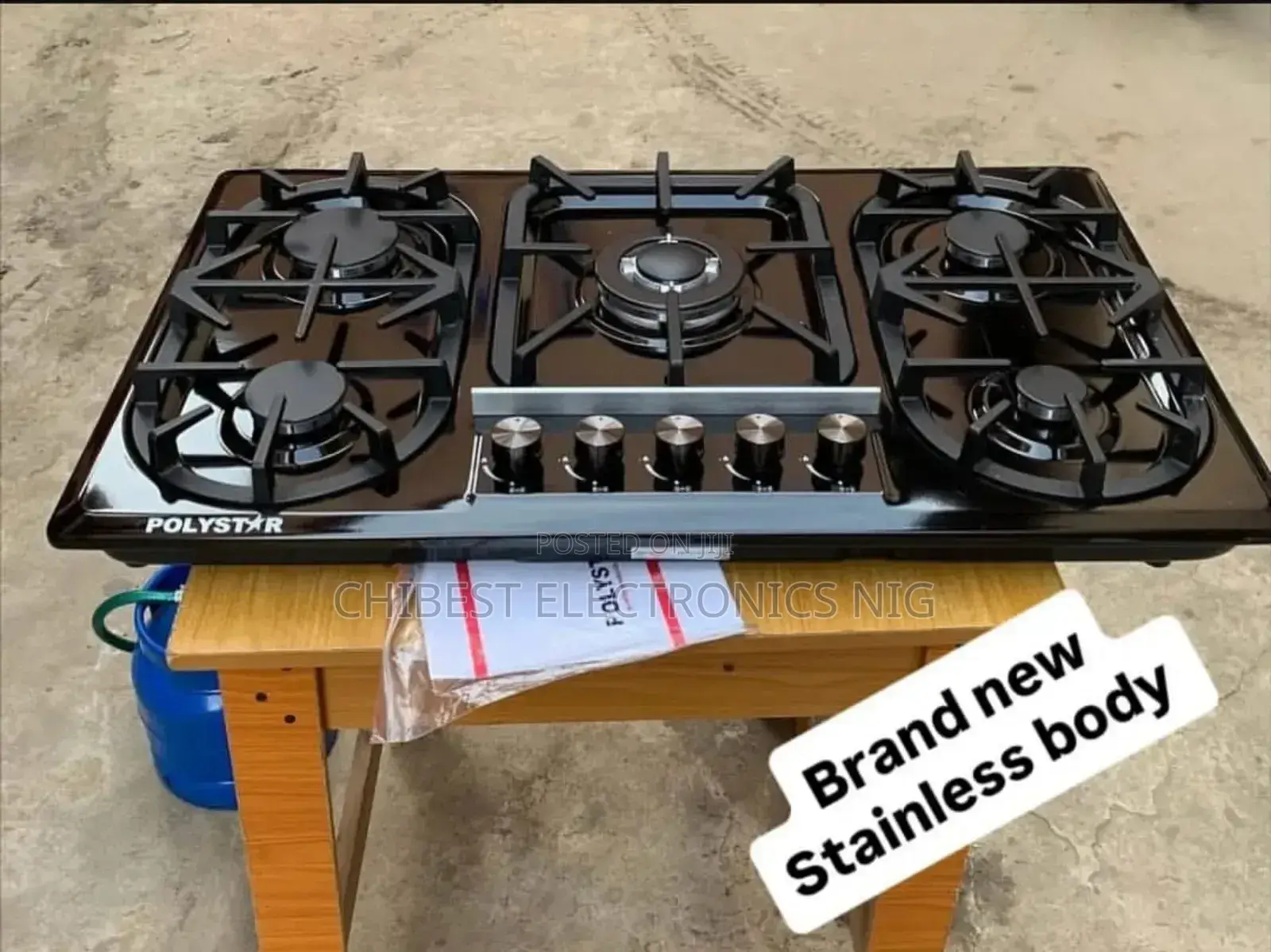 Original High Quality Polystar Luxury Built-in 5 Burners Gas Cooker