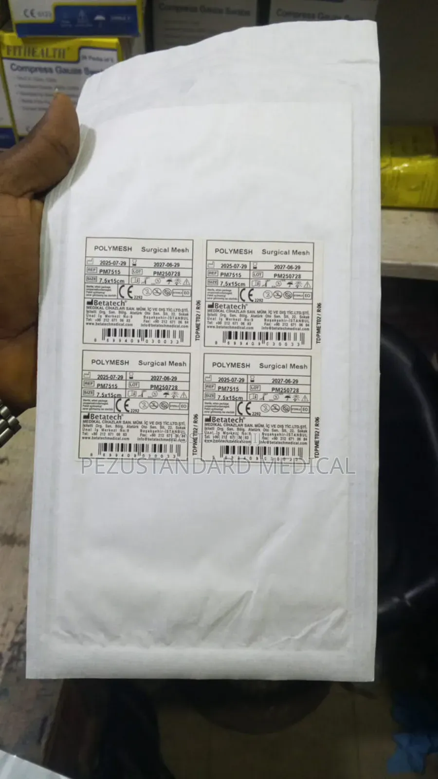 Surgical Mesh-Polymesh(7cm by 15cm)