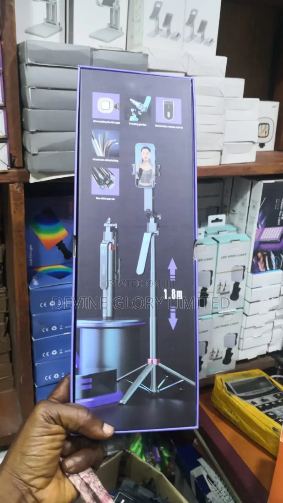 Q185 Ai Tracking Gimbal Selfie Stick Tripod With Remote