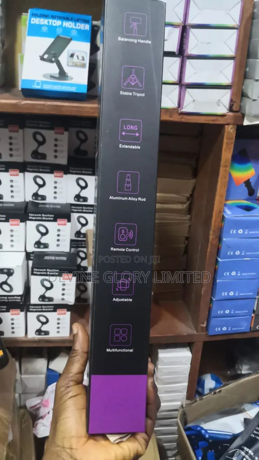Long C08 3-in-1 Stable Selfie Stick Tripod With Bluetooth