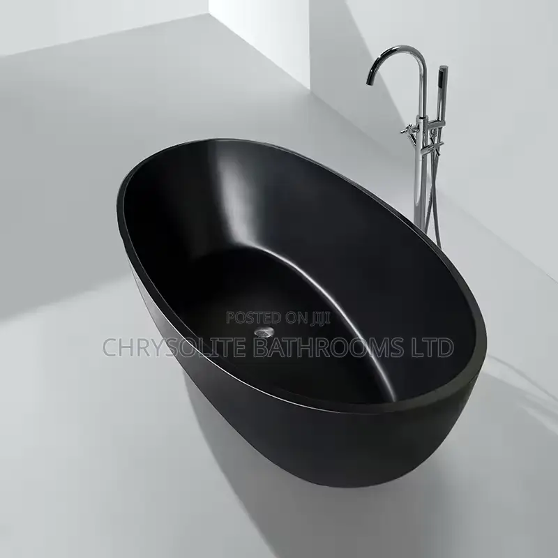 Executive Matte Black Acrylic Bathtub
